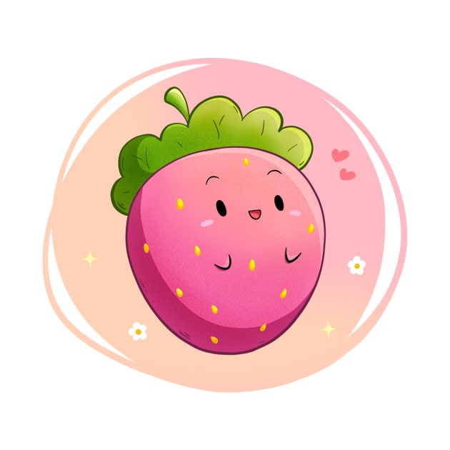 Cute strawberry by DrawwithMichelle