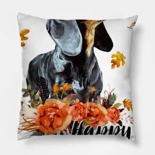 Happy Thanksgiving Dachshund Lovers Gifts Pillow