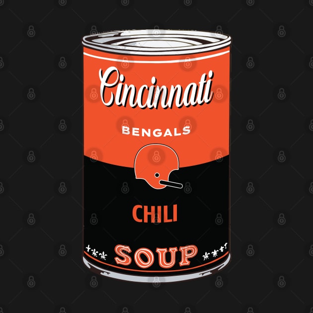 Cincinnati Bengals Soup Can by Rad Love