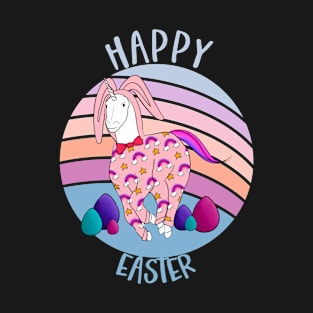 Happy Easter Unicorn Design T-Shirt