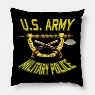 Military Police with Fascia and Crossed Pistols Pillow