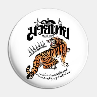 Muay Thai Sak Yant Tiger Pin