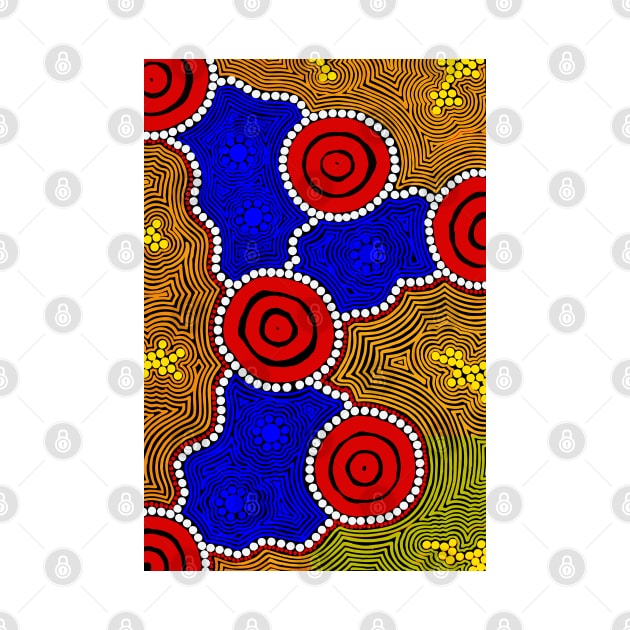 Aboriginal Art - Circles And Dots by hogartharts