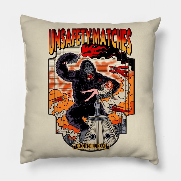 UNSAFETY MATCHES Pillow by kookylove