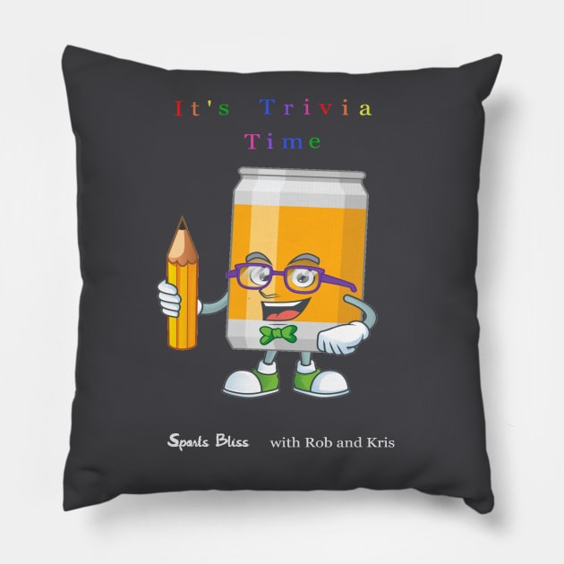 Trivia Time Pillow by Sports Bliss with Rob and Kris