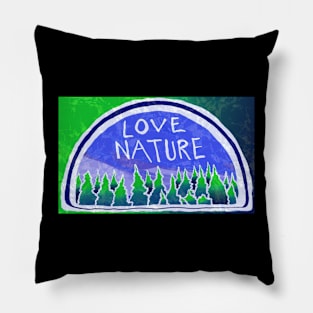 Love Nature Mountain Skies Pillow