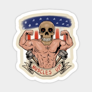 MUSCLES UP AMERICA Magnet