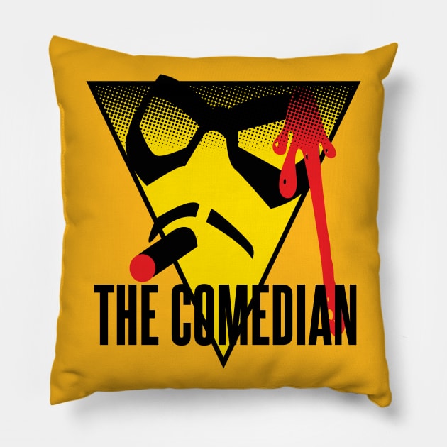 The Comedian Pillow by Meta Cortex