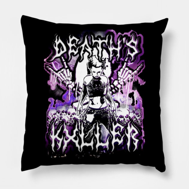 BAD AMY ''DEATH'S KXLLER'' Pillow by KVLI3N