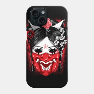 Hanya Mask Geisha Phone Case