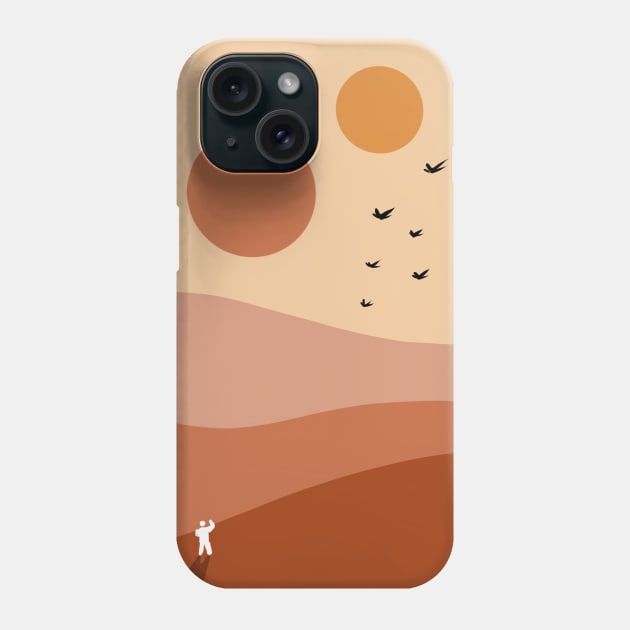 Alien landscape Phone Case by Leonie Jonk