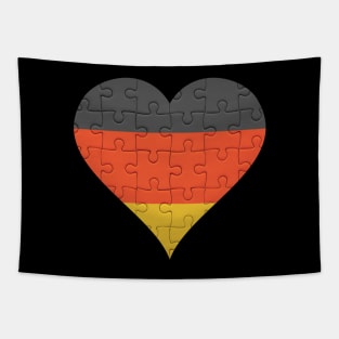 German Jigsaw Puzzle Heart Design - Gift for German With Germany Roots Tapestry