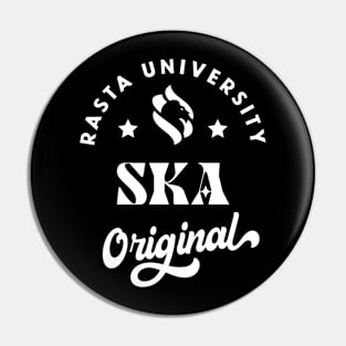 Rasta University Ska Original Reggae Pin