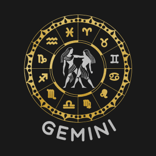 Gemini Zodiac Circle T-Shirt