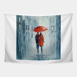 Romantic walk Tapestry