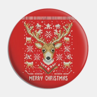 Merry Christmas Filthy Animal  Sweater Pin