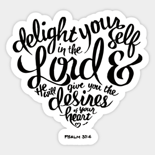 Psalm 3:4, Bible Verse Scripture Stickers