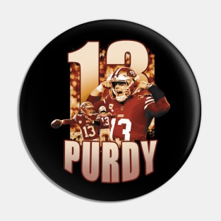 13 brock purdy vintage fan art Pin