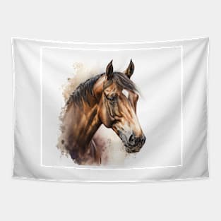 Horse Watercolour Painting Tapestry