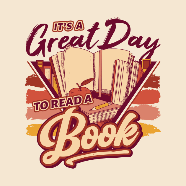 Retro It's a Great Day to Read a Book // 90s Style Book Lover by SLAG_Creative