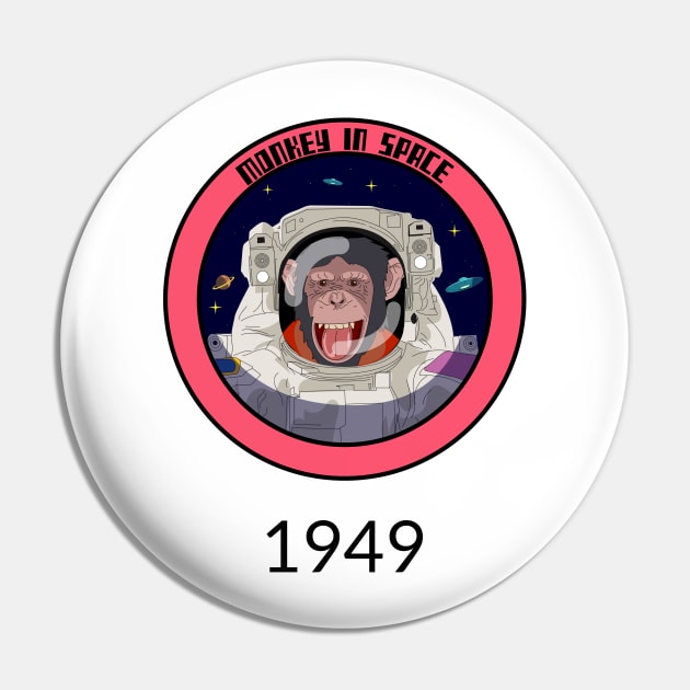 monkey in space Pin by Katebi Designs