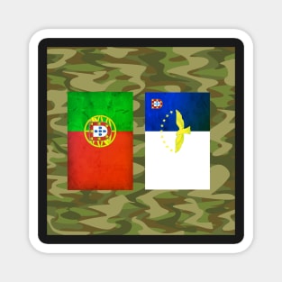 Portuguese Azorean flags Magnet