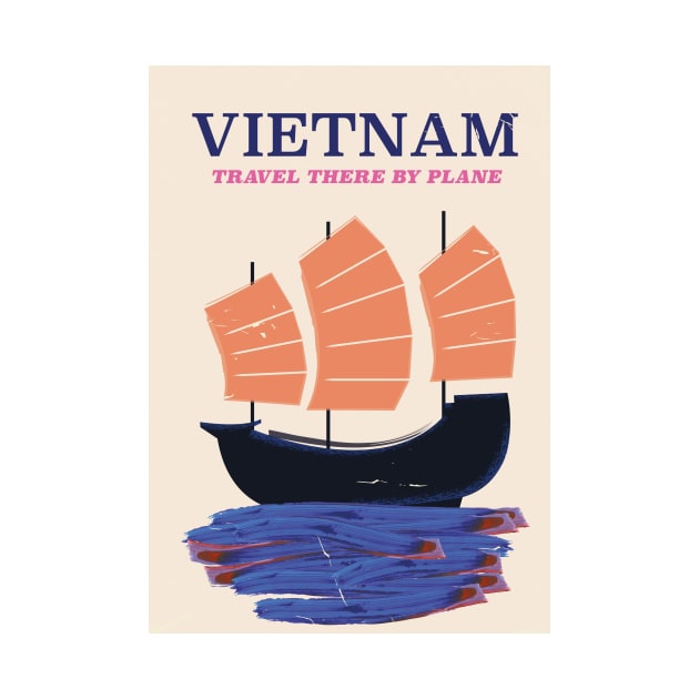 vietnam travel poster by nickemporium1