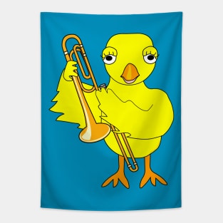 Trombone Chick Tapestry