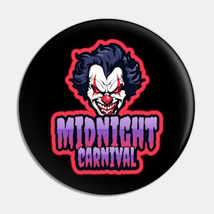 Midnight Carnival Spooky Clown Pin