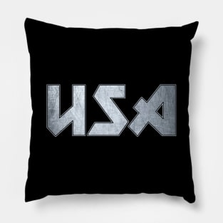 Heavy metal USA Pillow