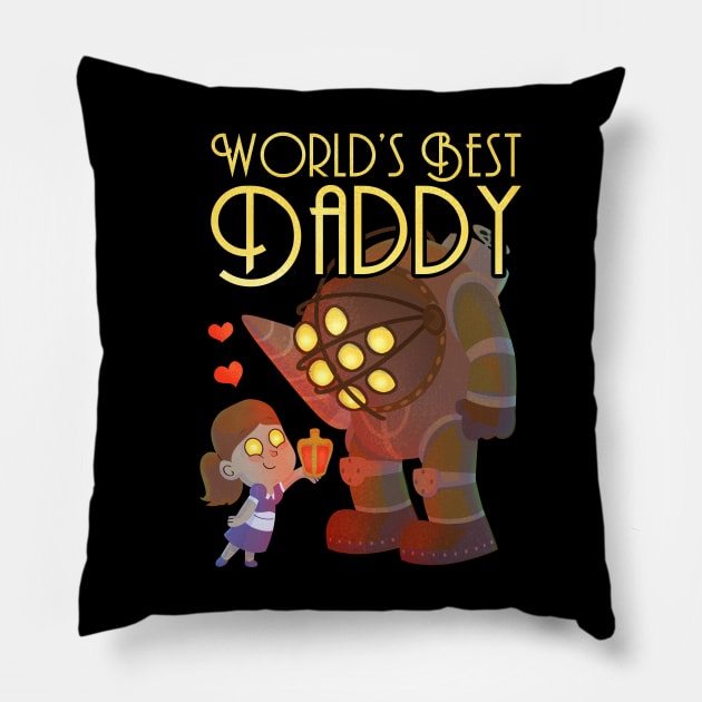 Best Big Daddy - no tagline Pillow by Queenmob