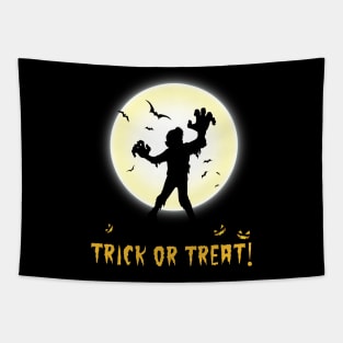 Trick or treat Halloween zombie Tapestry