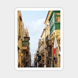 Street view of Valletta Malta Magnet