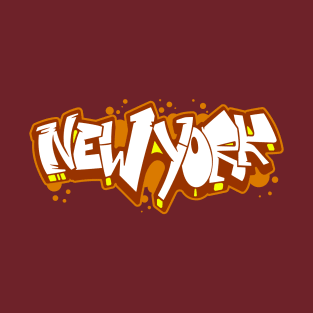 New York horizontal graffiti 2 T-Shirt