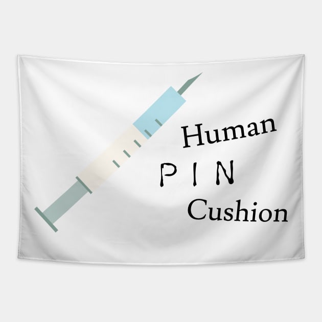 Human Pin Cushion Tapestry by Jaffe World