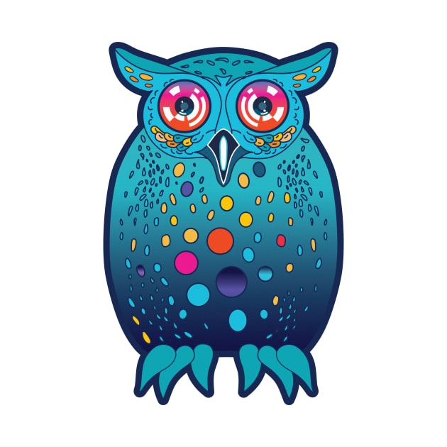 Playful, wise and friendly night owl by IngaDesign