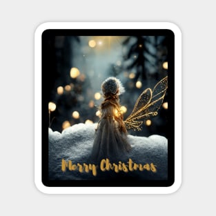 Christmas Fairy - Angelic Hero in Winter Time Magnet