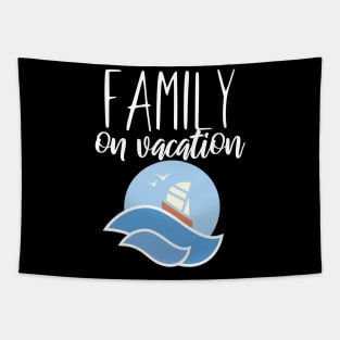 Family on vacation Tapestry