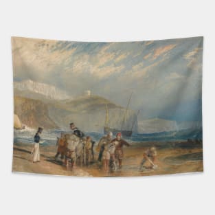 Folkestone Harbour and Coast to Dover by J.M.W. Turner Tapestry