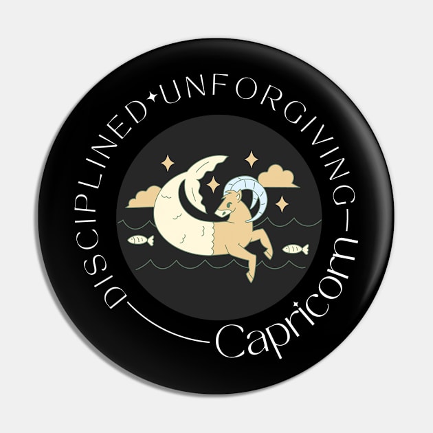 Capricorn Zodiac Sign Pin by ARTMeggy