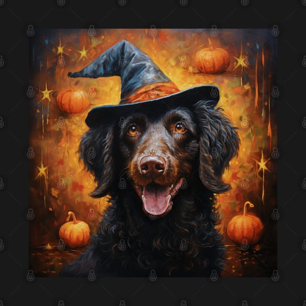 Halloween Curly Coated Retriever by NatashaCuteShop