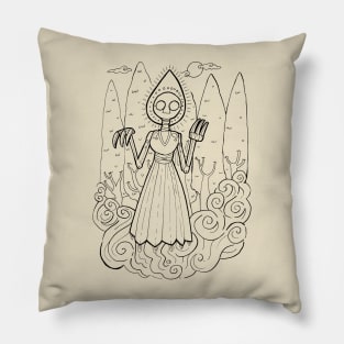 Cartoon Flatwoods Monster Pillow