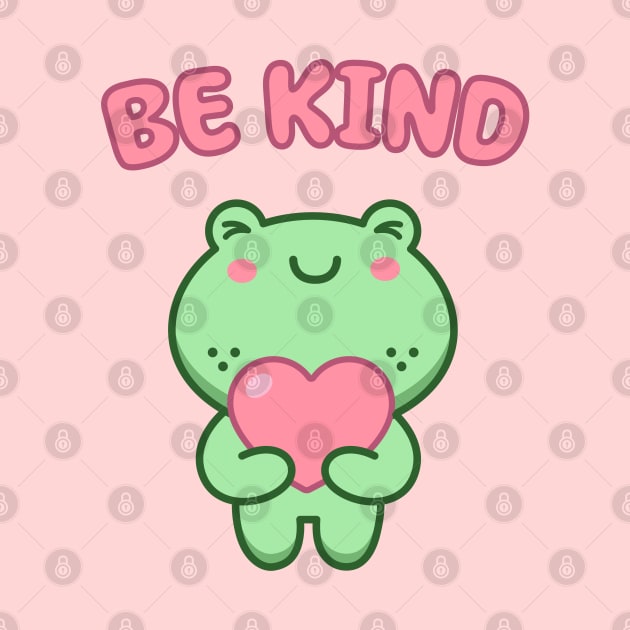Be Kind Frog by Gi.illust