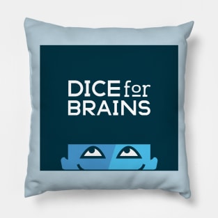 Dice For Brains Logo Pillow