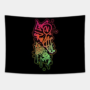 Graffiti Abstract Tag Tapestry