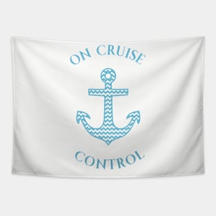 On Cruise Control - Cruise Vacation Design Tapestry