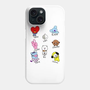 BT21 Character with name // BTS // Army Phone Case