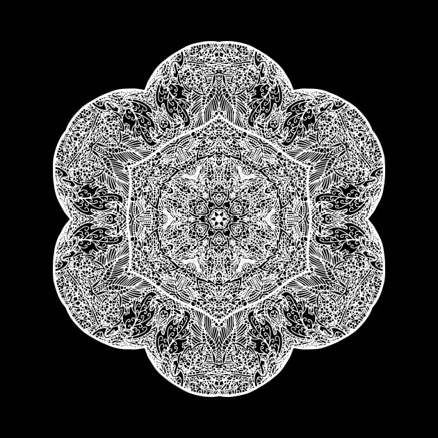 Forest Mandala - White by ElviraDraat