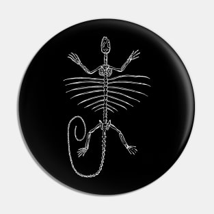 Lizard skeleton Pin