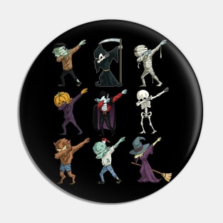 Dabbing Monsters TShirt Halloween Dab Pin